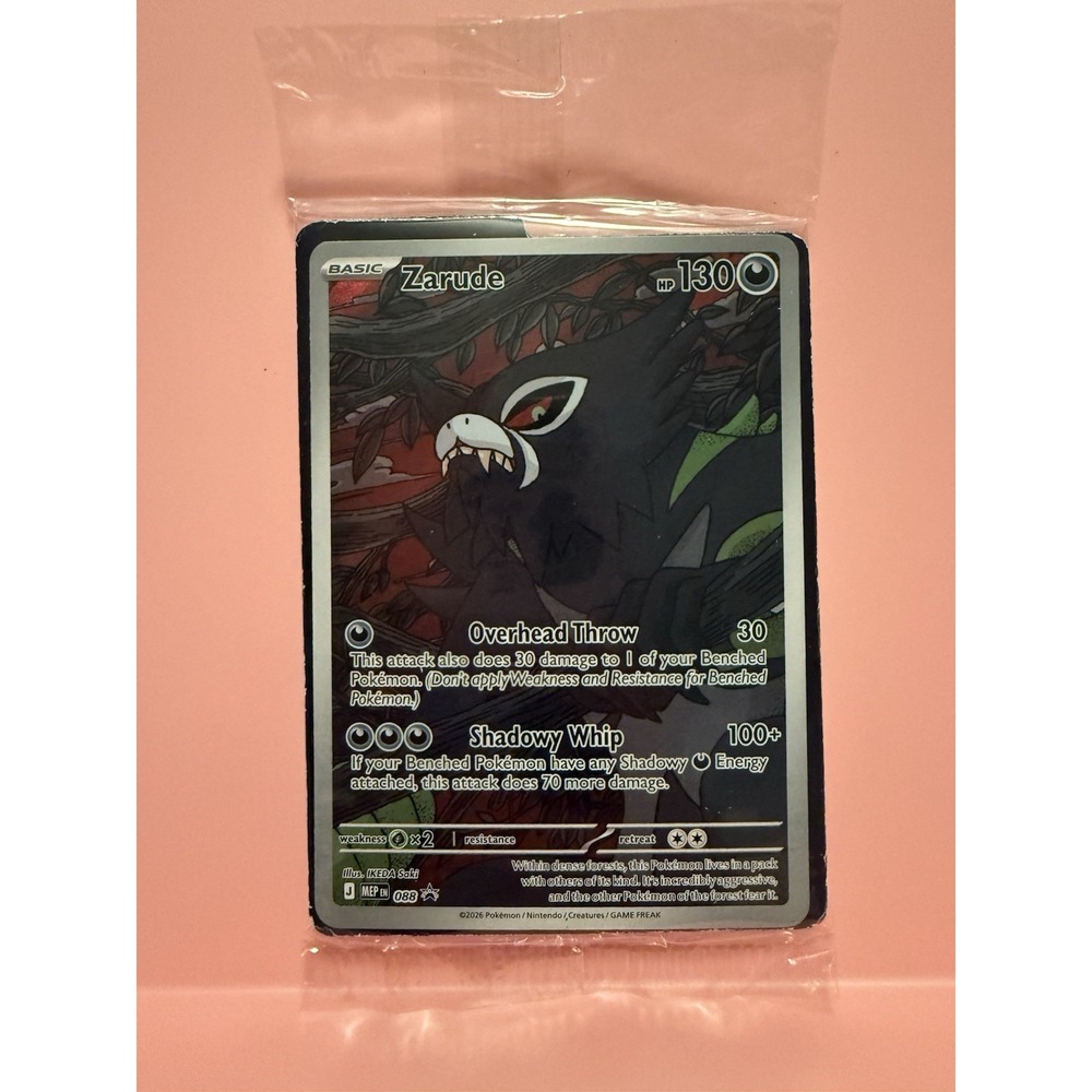 Pokemon Zarude 088 Black Star Promo Pitch Black Sealed